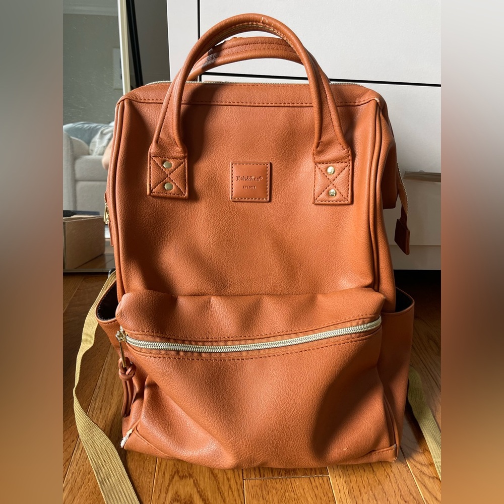 Women’s Tan Backpack / Laptop Bag / Diaper Bag